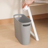 Small Trash Can, Slim Garbage Can Plastic Waste Basket with Handles 3.5 Gallon Container Bin for Narrow Spaces Bathroom, Bedroom, Kitchen, Office at Home, 2 Pack